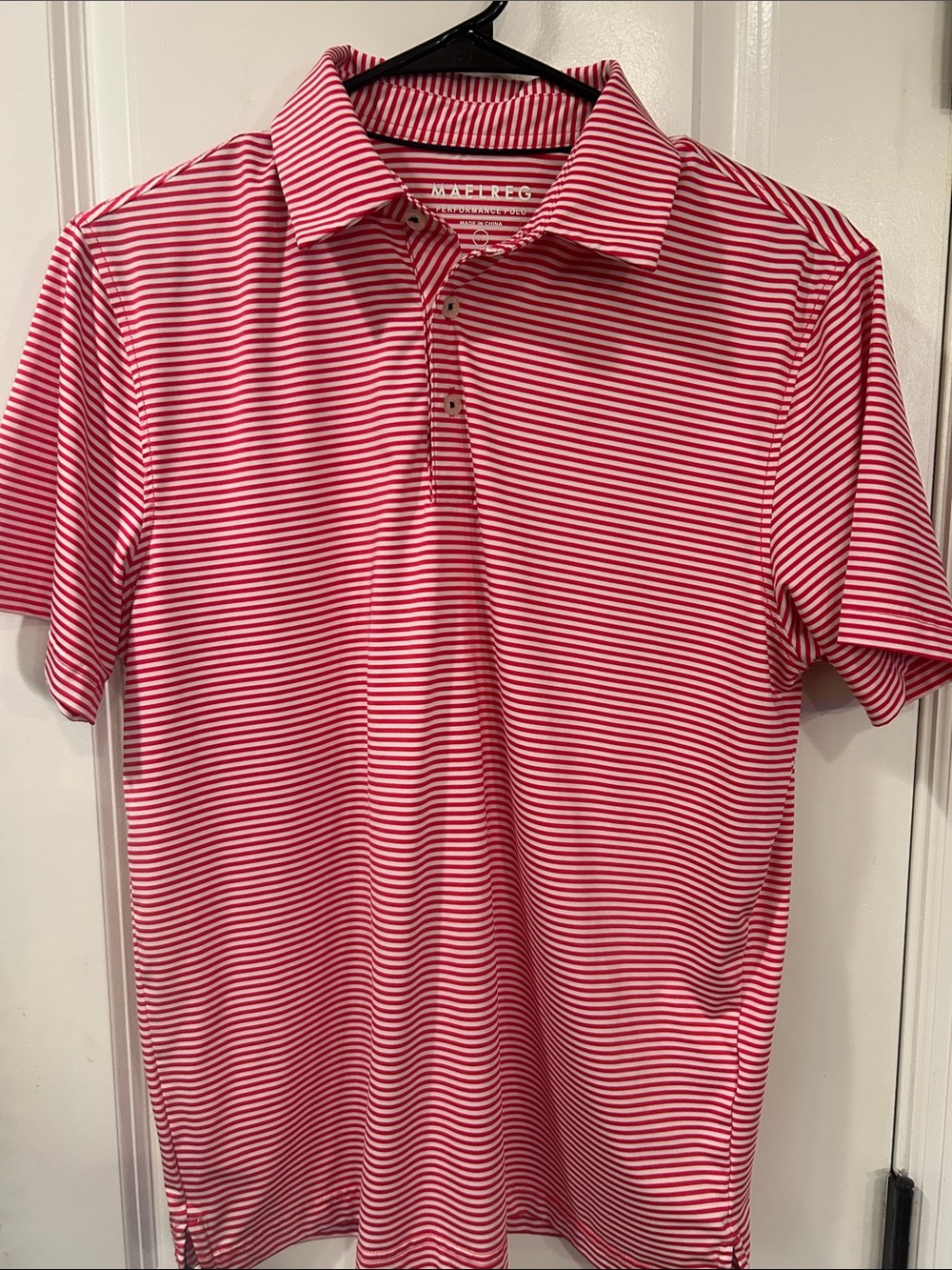 Striped Red & White Kids Polo Shirt